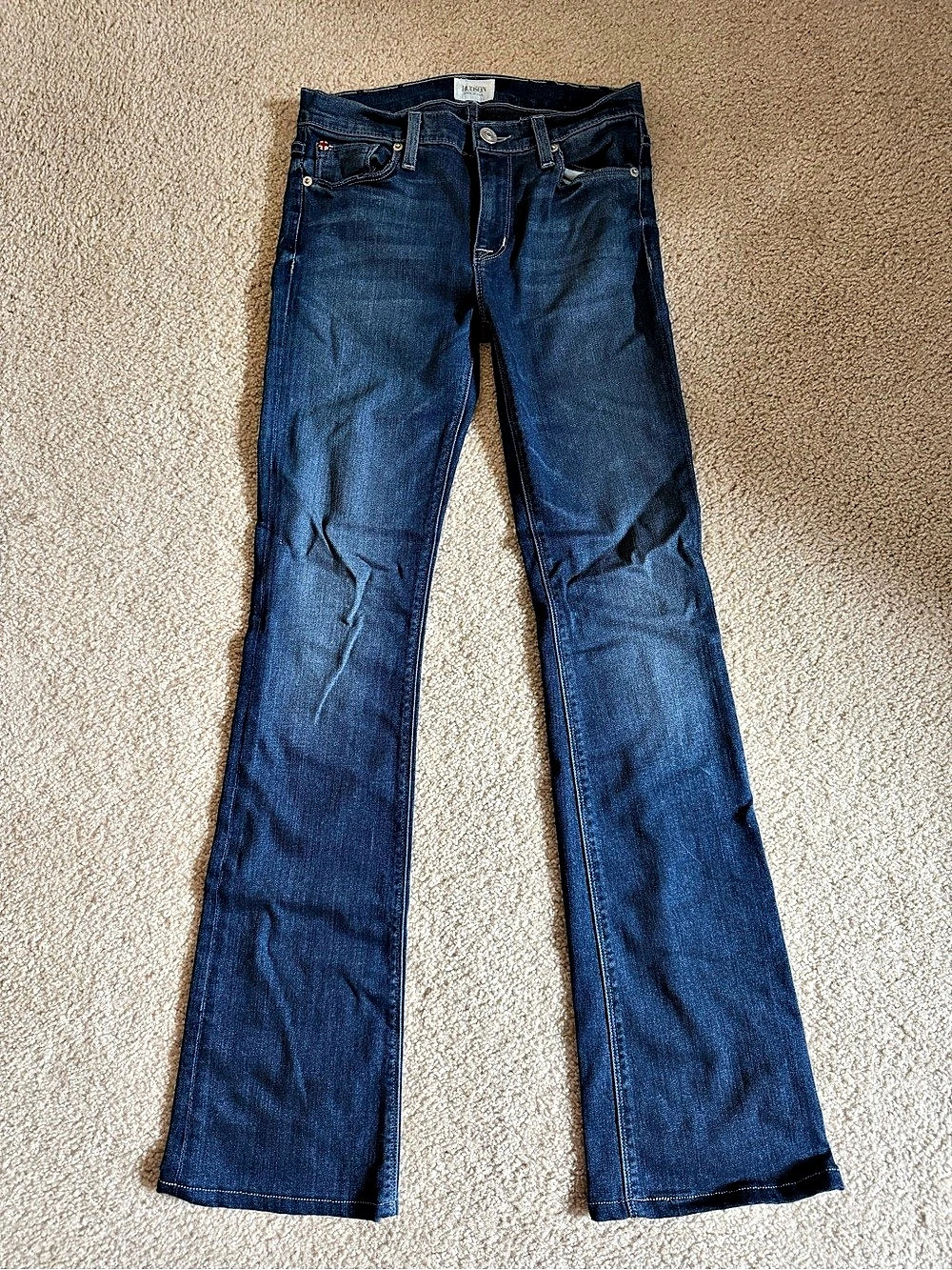 Hudson Love Midrise Bootcut Jeans in Blue Waist 26